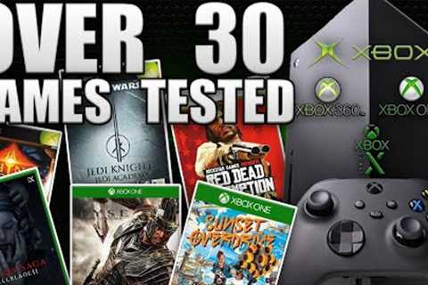 Xbox Series X Backwards Compatibility | Testing All 4 Generations Of Xbox Games
