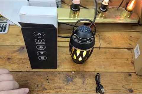 Yuhana/Xpoovv Outdoor Bluetooth Speaker with LED Flame Light Demonstration &amp; Review