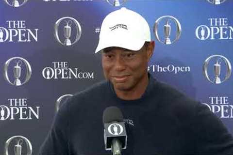 Tiger Woods Friday Falsh Interview 2024 Open Championship Royal Troon