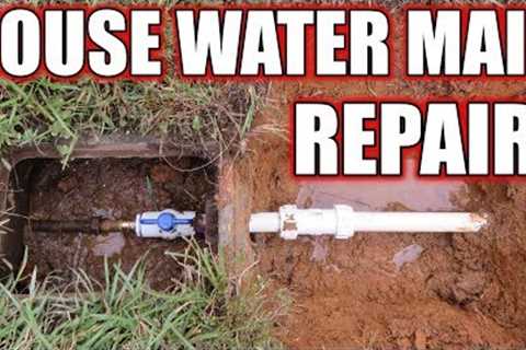 House water main pipe repair - Detailed video
