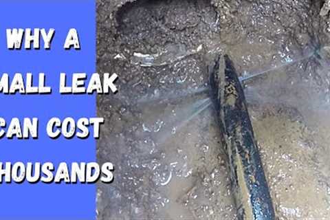 Repair a leak in the Mains Water Line to your house