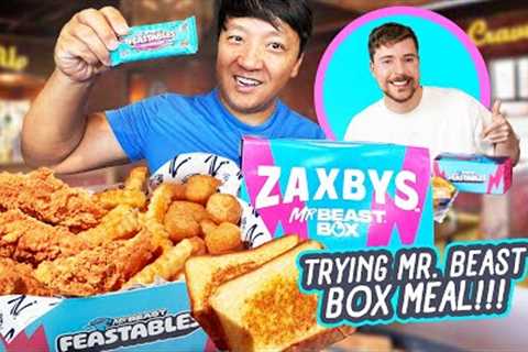 Trying Mr. Beast BOX MEAL &amp; Eating NEW FAST FOOD Menu Items!