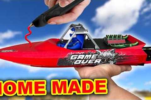 You wont believe how fast this HOMEMADE RC Boat is