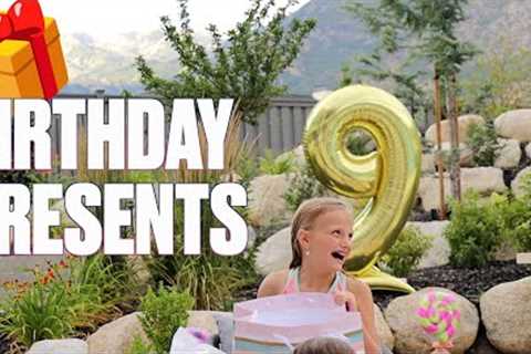BIRTHDAY PRESENTS HAUL | WHAT I GOT FOR MY 9TH BIRTHDAY