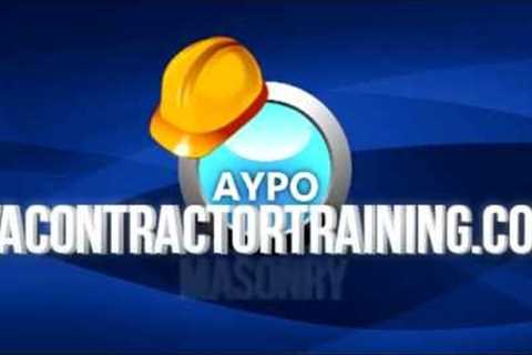 VaContractorTraining.com - Masonry Training Course