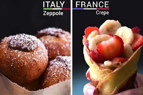 4 Way International Desserts | World Food Ideas | Dessert Ideas From Around The World !