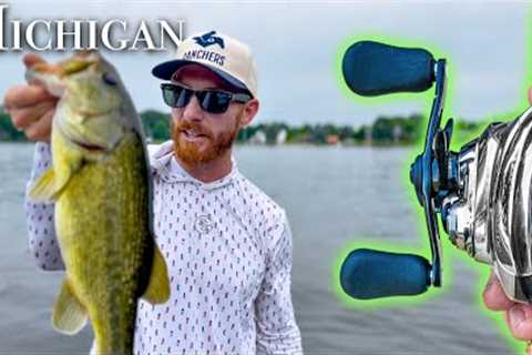 Bass Fishing Lake Templene - Michigan