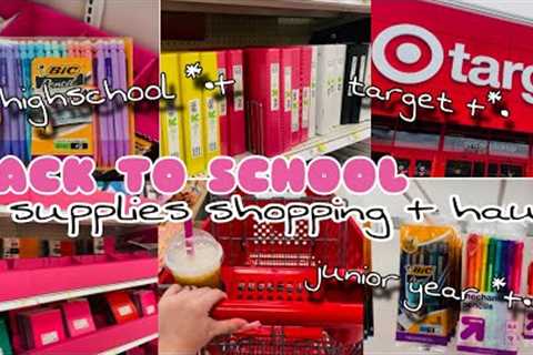 BACK to SCHOOL SUPPLIES SHOPPING 2024 🛍️ + haul || junior year