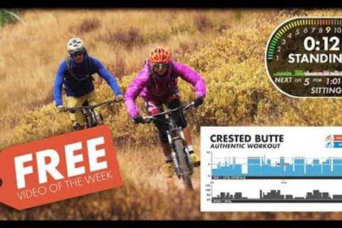 Mountain Bike Spin Class. Crested Butte Colorado AUTHENTIC Workout