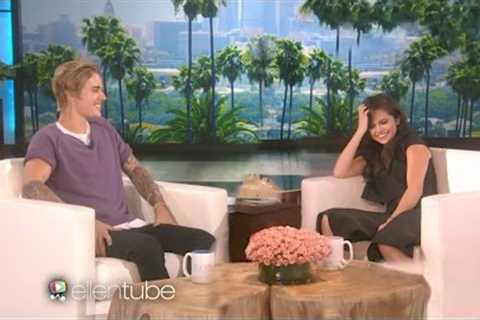 Justin Bieber And Selena Gomez on Ellen 2017