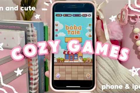 cozy and cute games to play 🌷 | free aesthetic games to play on phone &amp; ipad