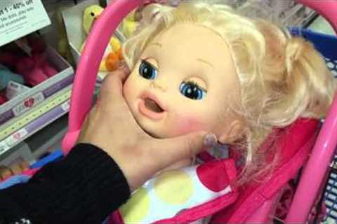 Baby Alive Goes on Shopping Spree at TOYS R US, then Pumps Gasoline!?
