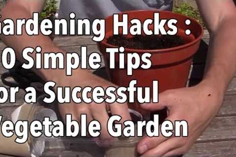 Gardening Hacks - 10 Simple Tips for a Successful Vegetable Garden