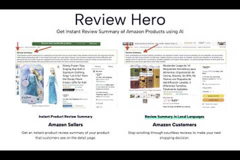 ReviewHeroAI - Get instant review summary of Amazon Product Reviews using ChatGPT