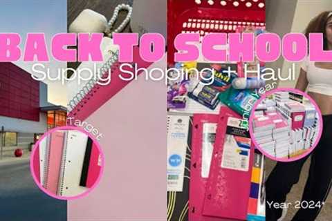 BACK TO SCHOOL SUPPLIES SHOPPING + HAUL 2024 | @ target *junior year*