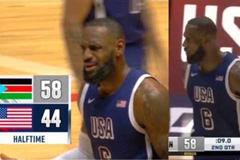 LeBron James gets FURIOUS as Team USA plays like trash and goes off 😳