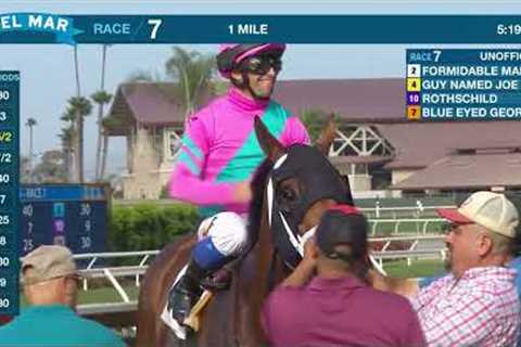 Formidable Man wins The Oceanside Stakes Race 7 at Del Mar 7/20/24.