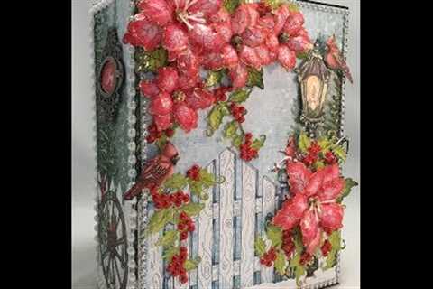 MINI ALBUM TUTORIAL FESTIVE HOLLY PART 1 BY VALERI J&amp;S HOBBIES AND CRAFTS