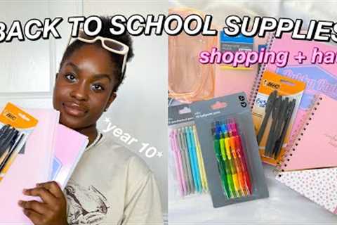 back to school supplies shopping + haul 2022! *year 10*