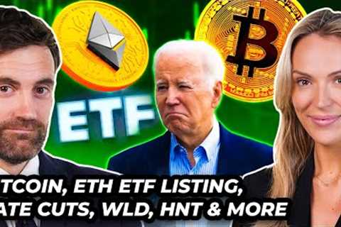 Crypto News: BTC, Trump, Biden, ETH ETFs, Rate Cuts, WLD, HNT &amp; MORE!