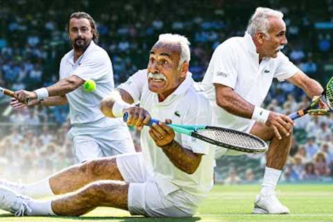 The Least Serious Tennis Match at Wimbledon 🤣 Invitation Doubles feat. Mansour Bahrami