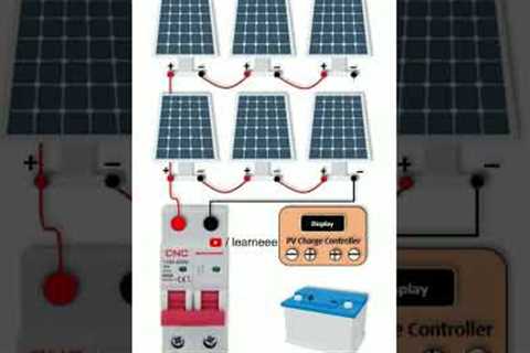 Solar Series Parallel Connection #electric #electrical #shorts