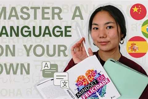 how to learn a language on your own as a busy student (self study guide)