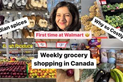 Weekly Grocery Shopping in Canada!!! Walmart and Indian food? Increasing prices!