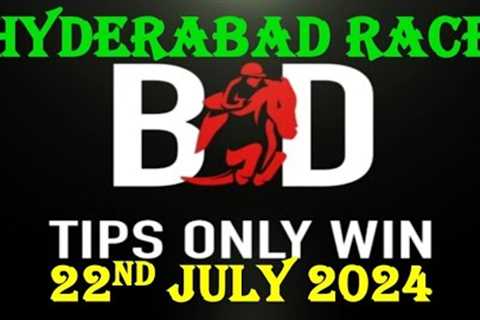 HYDERABAD RACE TIPS | 22/07/2024 | HORSE RACING | HYDERABAD HORSE RACE TIPS | HORSE |(@TIPSONLYWIN)