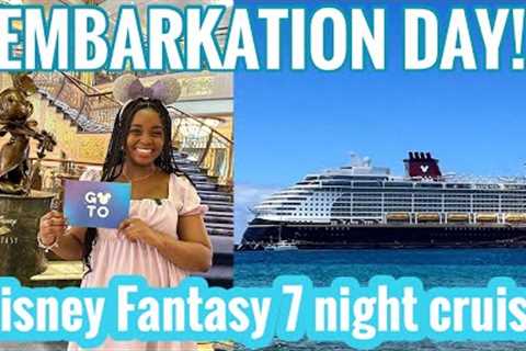 DISNEY CRUISE EMBARKATION DAY VLOG! SETTING SAIL ON MY FIRST DISNEY CRUISE, THE DISNEY FANTASY