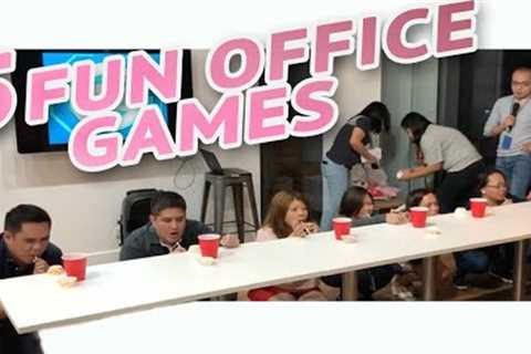 5 FUN PARTY GAMES AT WORK • Part 4 🎲 | Minute To Win It Style