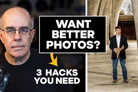3 SIMPLE portrait photography hacks that LEVEL UP your portrait game