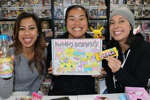 Hello Sanrio Mystery Snack Box Unboxing - with Kris and Dana!