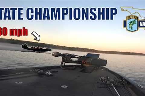 RACING BASS BOATS in flooded TIMBER! Lake Seminole - Florida B.A.S.S. Nation State Tournament