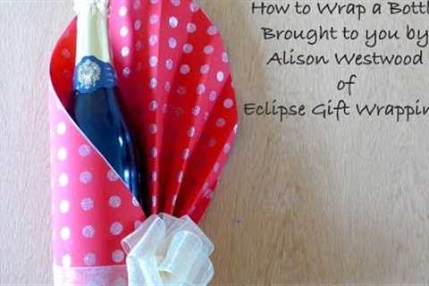 How to gift wrap a bottle of wine.