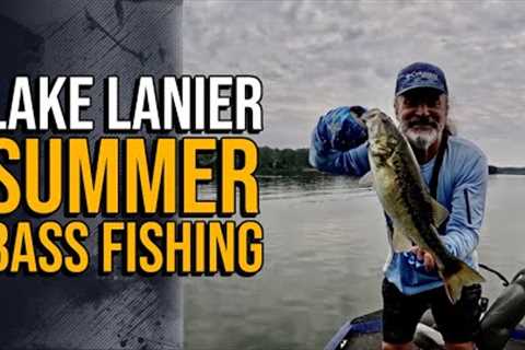 Lake Lanier Summer Bass Fishing #lakelanierfishing2024  #bassfishing