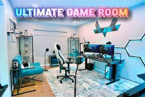 My NEW Ultimate Game Room Tour &amp; Desk Setup 2024!