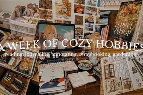 a week of cozy hobbies ☕✨  journaling, reading, scrapbooking. an artsy vlog 🎨📖