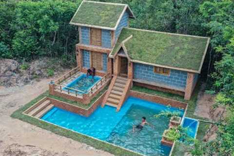 [ Full Video ] Building Jungle Villa and Swimming Pool With Décor Private Living Room