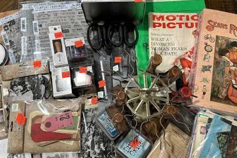 Craft Collective Haul - Hobby Lobby Clearance, Tim Holtz New Stamps &amp; Antique Thrifting