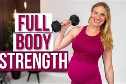 30-minute Full Body Strength Training | FUN At Home Dumbbell Workout