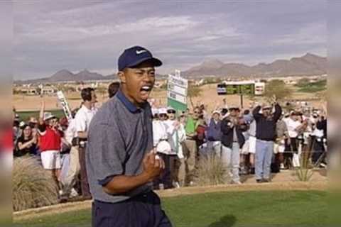 Tiger Woods aces hole No. 16 at TPC Scottsdale