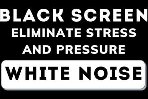 Black screen with white noise | Sleep well, reduce stress - 24 hours