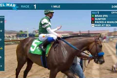 Bran (FR) wins race 1 at Del Mar 7/21/24.