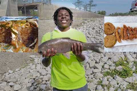 Catch and Cook Buffalo Fish, Baked vs. Fried!!!!