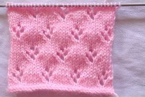Very beautiful Eyelet lace stitch knitting pattern for Baby sweater/jacket.