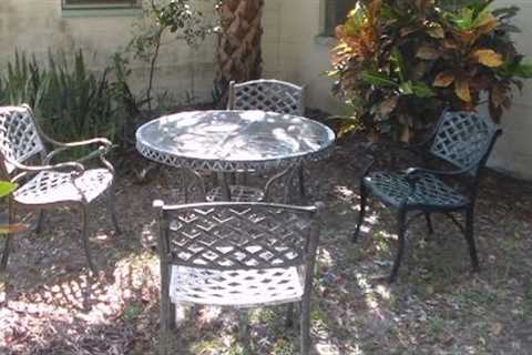 Antiquing Cast Metal Furniture