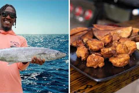 We Caught Kingfish &amp; Made It Into Delicious Fish and Chips | Catch and Cook