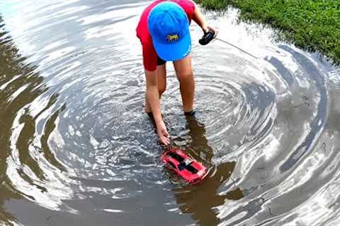 $10 Hot Wheels RC Car vs Giant Puddle