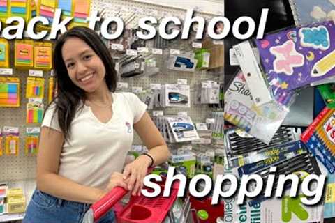 back to school supplies shopping + haul | target 2024 | SENIOR YEAR